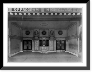 Historic Framed Print, [Entrances of moving picture theaters, (Chicago?), no. 8, Revelry Theatre],  17-7/8" x 21-7/8"