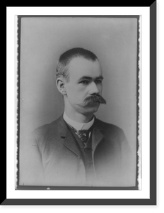 Historic Framed Print, [Herman Hollerith, head-and-shoulders portrait, facing right],  17-7/8" x 21-7/8"