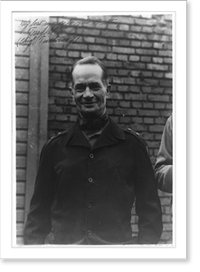 Antique Portrait - Terry Allen, half-length portrait, facing left