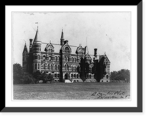 Historic Framed Print, D.C. Washington. Gallaudet College. 1897. Exterior,  17-7/8" x 21-7/8"