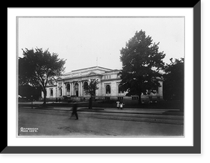 Historic Framed Print, Carnegie Institution. D.C. Public Library, Mass. & N.Y. Aves., N.W., Washington, D.C.,  17-7/8" x 21-7/8"