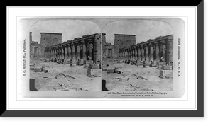 Historic Framed Print, The East Colonnade, Temple of Isis, Phil&aelig;, Egypt,  17-7/8" x 21-7/8"