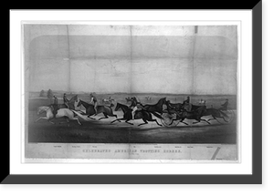 Celebrated American trotting horses.lith. W.H. Rease ; painted by R.A. Clarke, Vintage Print