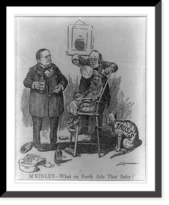 M'Kinley . What on earth ails that baby?.McDougall(?). Classic, Antique Poster