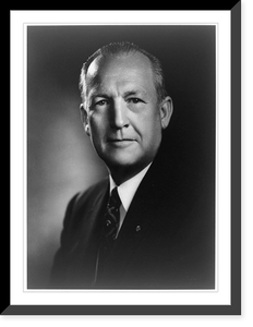 Leonard D. Elstad, Pres., Gallaudet College, head-and-shoulders portrait, facing slightly left.Miller of Washington, Vintage Wall Art