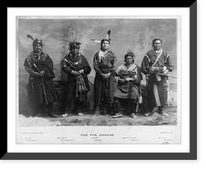 Historic Framed Print, The Fox Indians,  17-7/8" x 21-7/8"