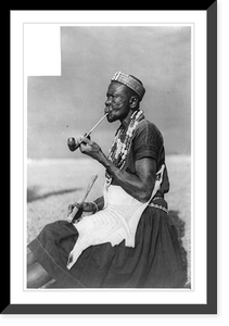 Historic Framed Print, An Old Luo woman,  17-7/8" x 21-7/8"