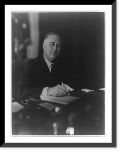 Antique Portrait - Franklin Delano Roosevelt, half-length portrait