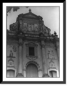 Part of facade of Iglesia del Calvario, L&eacute;on, Nicaragua, Historic Reproduction