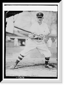 Historic Framed Print, Tom McMillan, shortstop, Rochester, International League (baseball),  17-7/8" x 21-7/8"