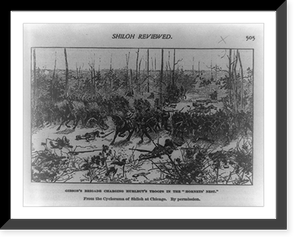 Gibson's Brigade charging Hurlbut's troops in the hornets' nest".Ogden.", Vintage Poster