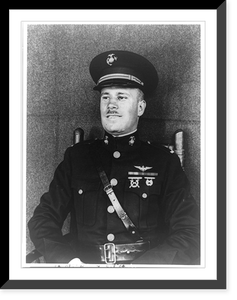 Lieutenant Christian F. Schilt, half-length portrait, seated, facing slightly left, in uniform, Antique Print
