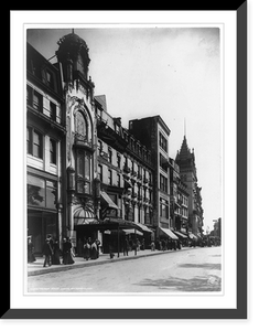 Historic Framed Print, Tremont Street looking south, Boston, Mass.,  17-7/8" x 21-7/8"