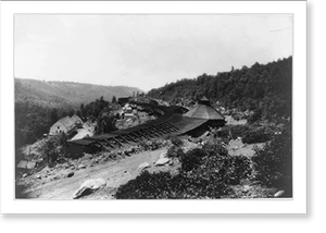 Antique Photo Print - Emigrant Gap, California - Southern Pacific snow