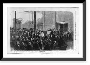 Scene at the U.S. District Court, Richmond, Va., Monday, May 13th - Mr. Jefferson Davis brought before the court by Gen. Burton, on a writ of habeas corpus.from a sketch by our special artist. Heri