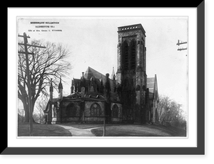 Memorial Church, N. Main St., Bryan, Texas, Antique Poster
