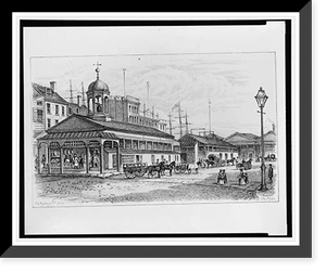 Antique Photo Print - Catherine Market, 1850 - Historic Wall Art Gift