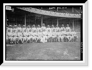 Historic Framed Print, New York Giants at the Polo Grounds, New York (baseball),  17-7/8" x 21-7/8"