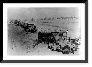 German truck column captured on the south-western front in the USSR, Antique Wall Art