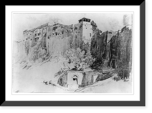 Historic Framed Print, Walls of the Kasbah,  17-7/8" x 21-7/8"