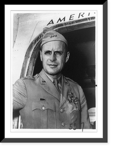 Historic Framed Print, [Lt. General Matthew B. Ridgway, half-length portrait, standing, facing slightly left],  17-7/8" x 21-7/8"