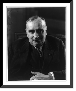 Historic Framed Print, [Paul Claudel, half-length portrait, seated facing front],  17-7/8" x 21-7/8"