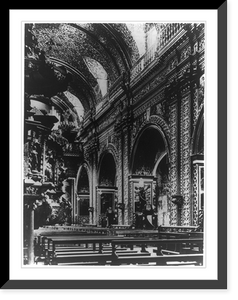 Historic Framed Print, [Iglesia de la Coma&ntilde;ia, Quito, Pichincha province, Ecuador],  17-7/8" x 21-7/8"