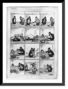 Pete. Pete watches as a laborer begins to dig a hole, Historic Print