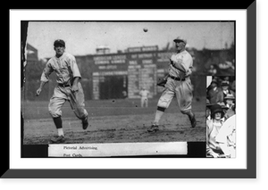 Harris caught between bases Classic, Historic Print