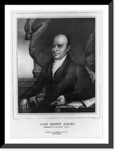 John Quincy Adams, 6th president of the United States.G. Stuart, pinxt. ; on stone by W. Ball, Vintage Poster