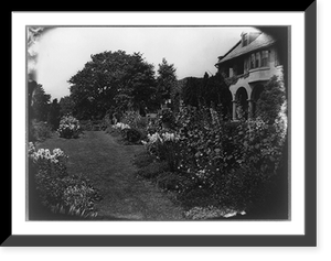 Allgater, the home of the Horatio Gates Lloyd family, formal gardens, Historic Reproduction