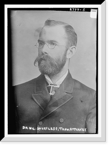Historic Framed Print, Dr. W.L. Shurtleff, Thaw - Attorney,  17-7/8" x 21-7/8"