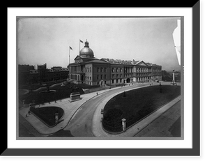 Historic Framed Print, State House, Boston, Massachusetts,  17-7/8" x 21-7/8"