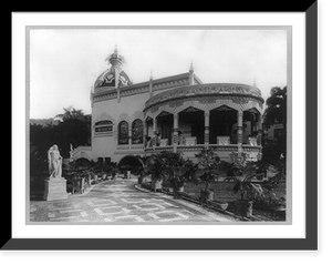 Historic Framed Print, Brazil. Rio de Janeiro. Home of wealthy resident,  17-7/8" x 21-7/8"