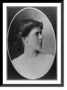 Annie Lawrie Danforth, of Norway, Maine, head-and-shoulders portrait, in oval, facing right, Antique Poster