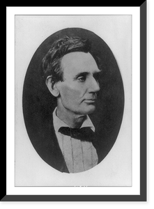 Abraham Lincoln, head-and-shoulders portrait, facing right, Historic Reproduction