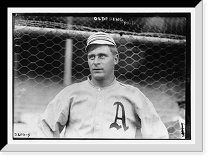 Historic Framed Print, Rube Oldring, Philadelphia AL (baseball),  17-7/8" x 21-7/8"