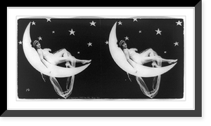 Historic Framed Print, The Girl in the moon - 2,  17-7/8" x 21-7/8"