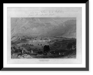 Jerusalem, from the Mount of Olives.T. Allom ; O. Pelton, Antique Print
