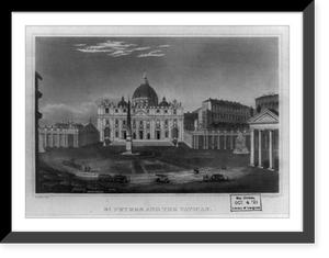 St. Peters and the Vatican.H. Abbot, del. ; J.B. Neagle, sc. Classic, Vintage Print