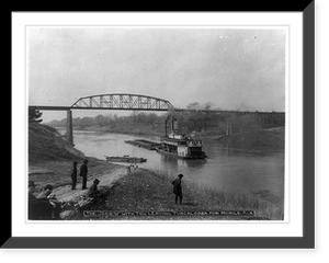 The Josie W. with tow, leaving Tuscaloosa for Mobile, Ala..The Albertype Co., Brooklyn, N.Y, Vintage Print