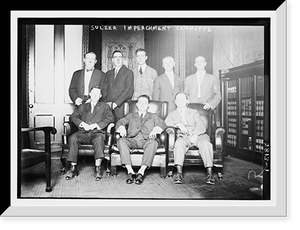 Historic Framed Print, Sulzer impeachment committee,  17-7/8" x 21-7/8"