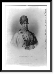 Antique Photo Print - New York City - Mrs. Elizabeth Fry.engraved