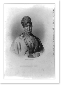 Antique Photo Print - New York City - Mrs. Elizabeth Fry.engraved
