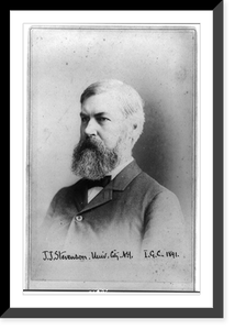 John James Stevenson, geologist from New York University, head-and-shoulders portrait, facing left, taken at I.G.C..Charles Parker, photographer, Washington, D.C, Antique Wall Art