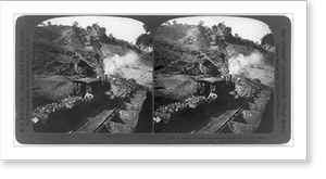 Historic Railroad - A loaded coal train and the gravity incline