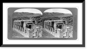 Historic Framed Print, Small temple at Edfu, upper Egypt,  17-7/8" x 21-7/8"