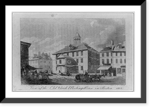 Historic Architecture - Boston - View of the Old Brick Meeting, 1808