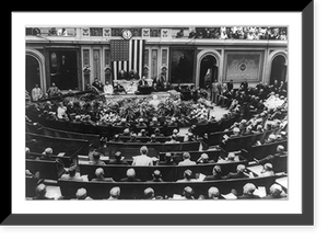 Ceremony in the House of Representatives Chamber, in honor of the 100th anniversary of the death of Lafayette, Vintage Wall Art