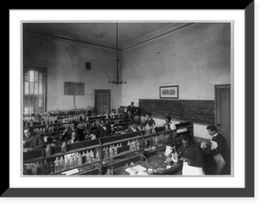 Historic Framed Print, [Chemistry laboratory at Howard University, Washington, D.C.],  17-7/8" x 21-7/8"